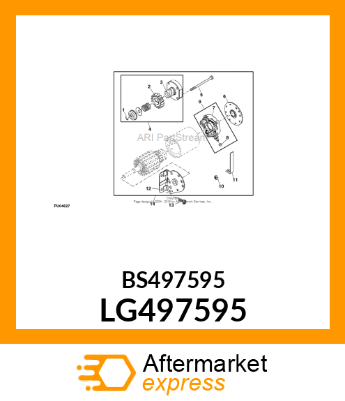 MOTOR, STARTER LG497595