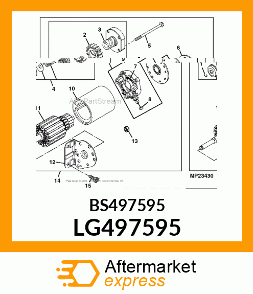 MOTOR, STARTER LG497595