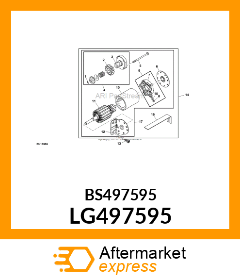 MOTOR, STARTER LG497595