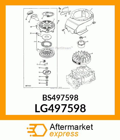 STARTER, REWIND ASSY LG497598