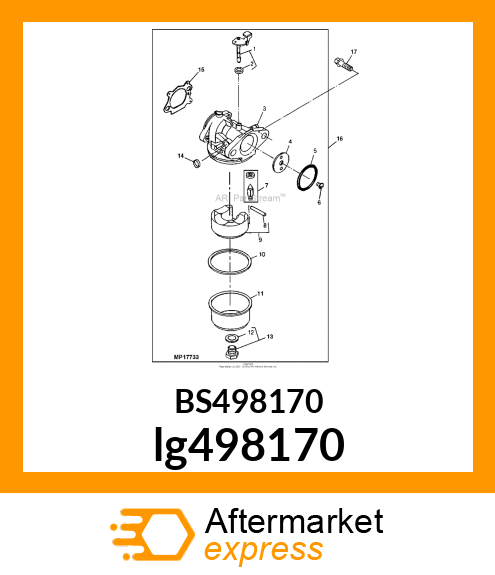 CARBURETOR lg498170