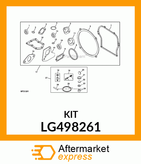 KIT, CARBURETOR OVERHAUL LG498261