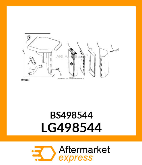 Base Air Cleaner LG498544