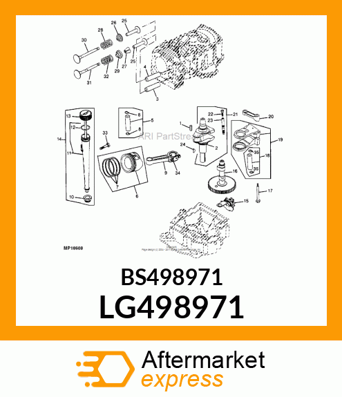 Assembly Line Parts - CRANKSHAFT LG498971