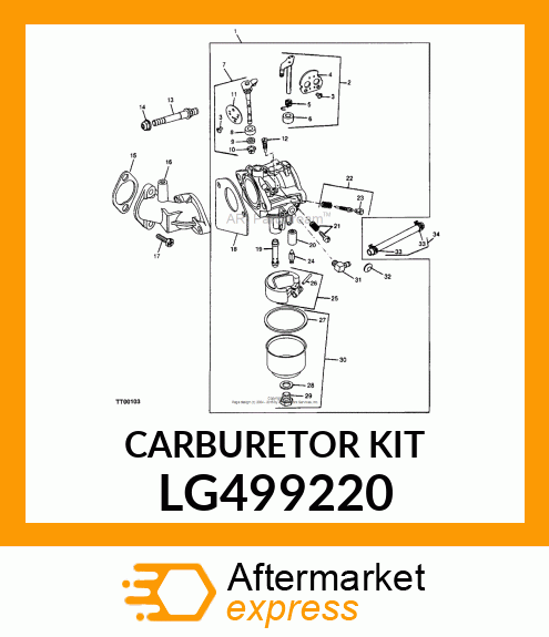 CARBURETOR KIT LG499220