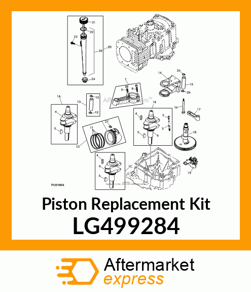 Piston Replacement Kit LG499284