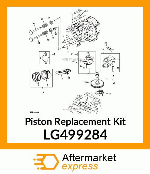 Piston Replacement Kit LG499284