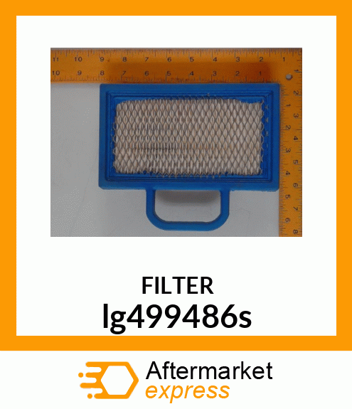 KIT,20HP BRIGGS AIR FILTER L100 SER lg499486s