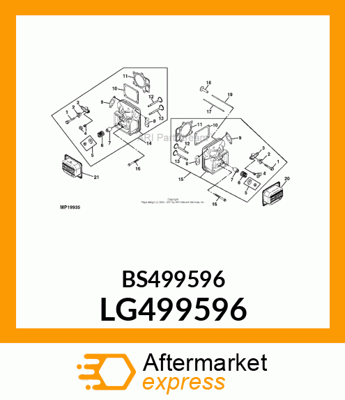 EXHAUST VALVE, VALVE LG499596