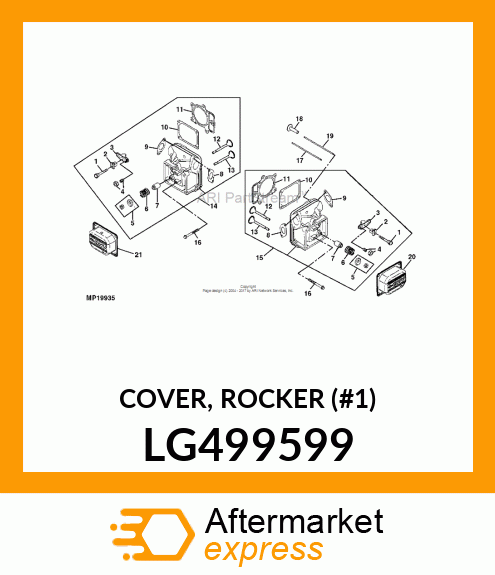 COVER, ROCKER (#1) LG499599