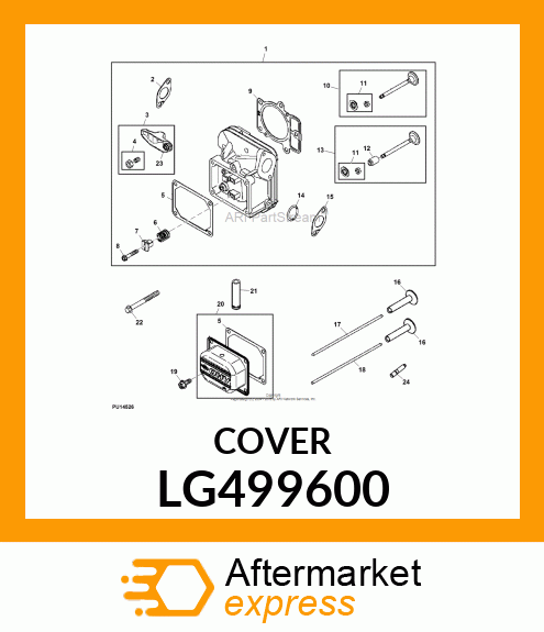 COVER, ROCKER (CYL. #2) LG499600