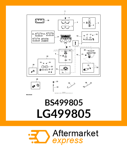 KIT, THROTTLE SHAFT LG499805