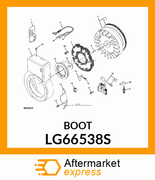 BOOT, SPARK PLUG LG66538S