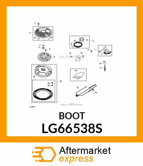 BOOT, SPARK PLUG LG66538S