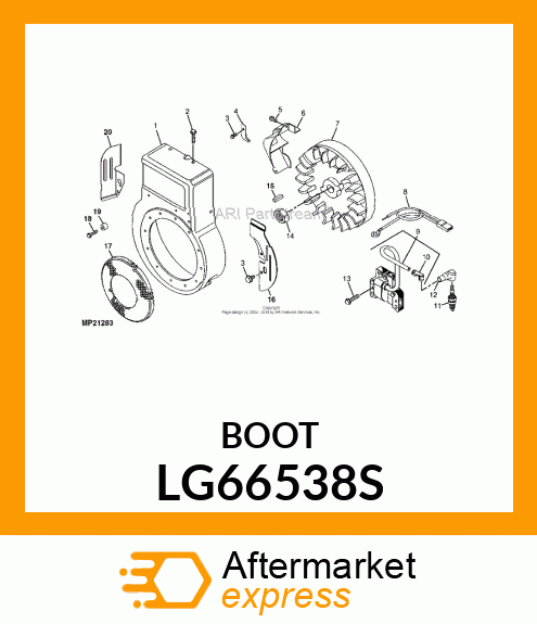 BOOT, SPARK PLUG LG66538S