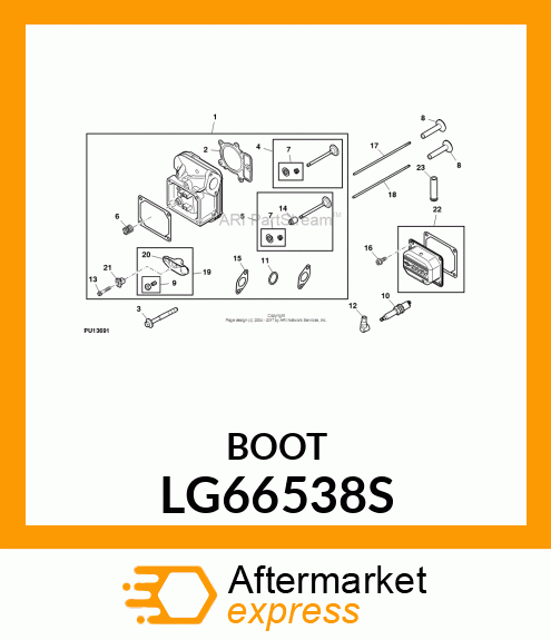 BOOT, SPARK PLUG LG66538S