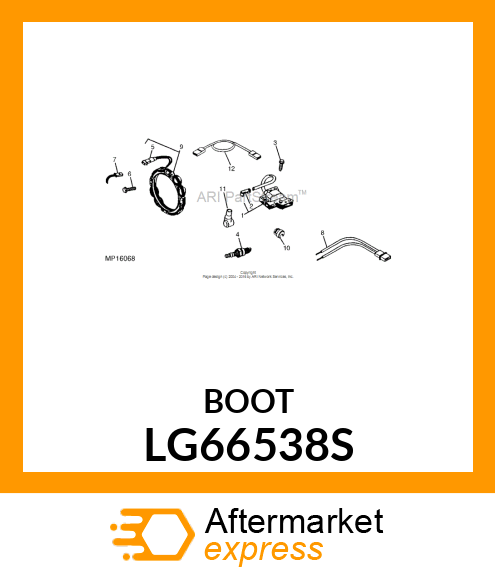 BOOT, SPARK PLUG LG66538S