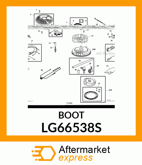 BOOT, SPARK PLUG LG66538S