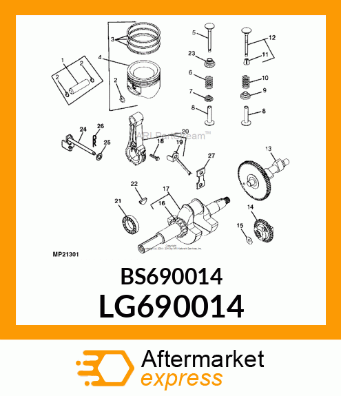 Kit Piston Ring Std LG690014