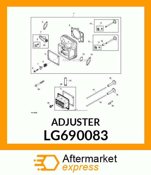 ADJUSTER, ROCKER ARM LG690083