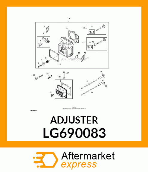 ADJUSTER, ROCKER ARM LG690083