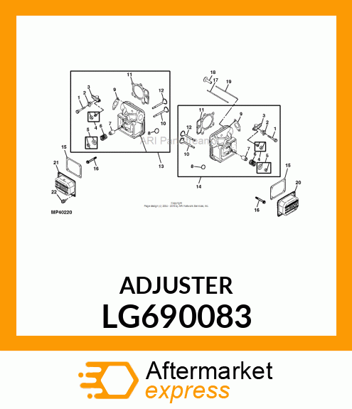 ADJUSTER, ROCKER ARM LG690083