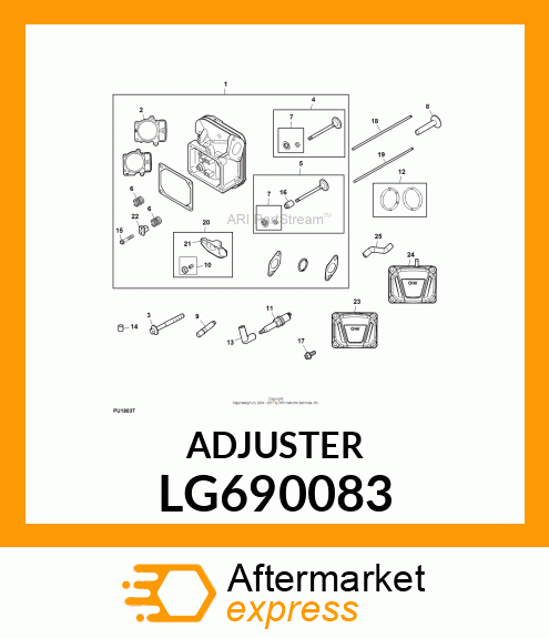 ADJUSTER, ROCKER ARM LG690083