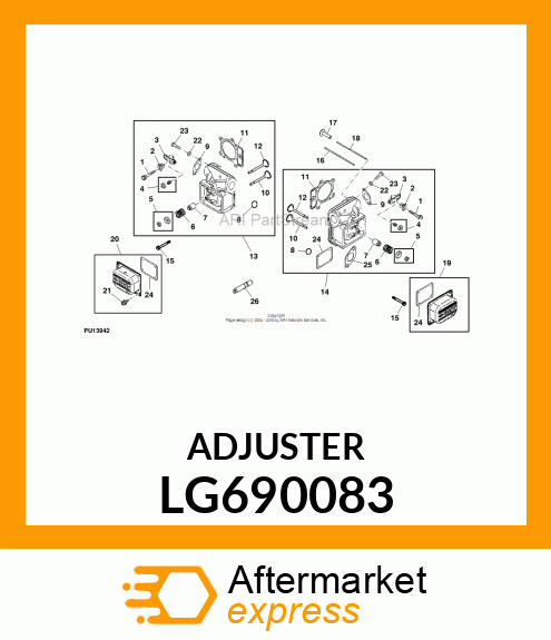 ADJUSTER, ROCKER ARM LG690083