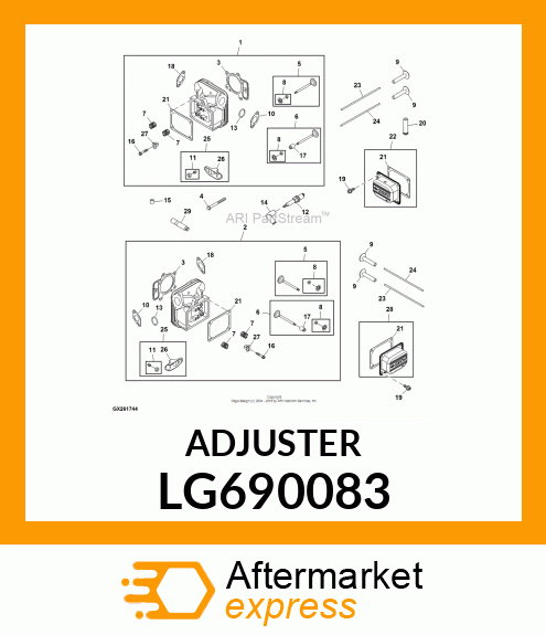 ADJUSTER, ROCKER ARM LG690083