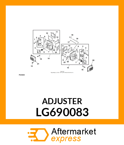 ADJUSTER, ROCKER ARM LG690083