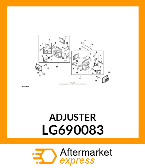 ADJUSTER, ROCKER ARM LG690083