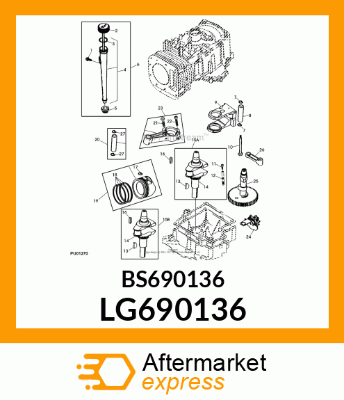 Crankshaft - CRANKSHAFT LG690136