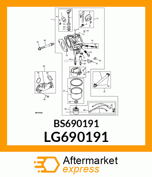 Kit Carburetor LG690191