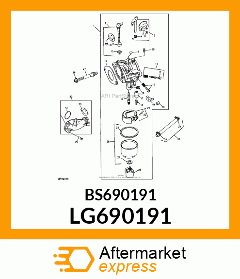 Kit Carburetor LG690191