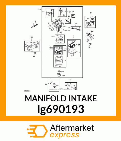 INTAKE MANIFOLD KIT lg690193