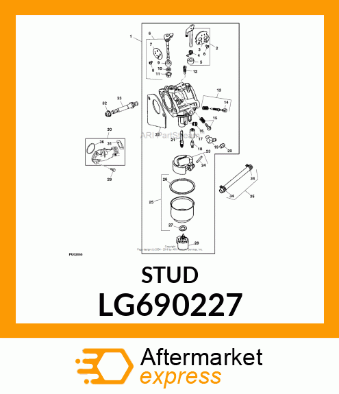 STUD, CARBURETOR MOUNTING LG690227