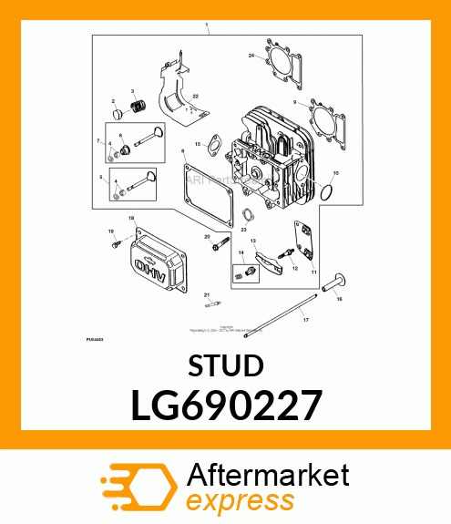 STUD, CARBURETOR MOUNTING LG690227