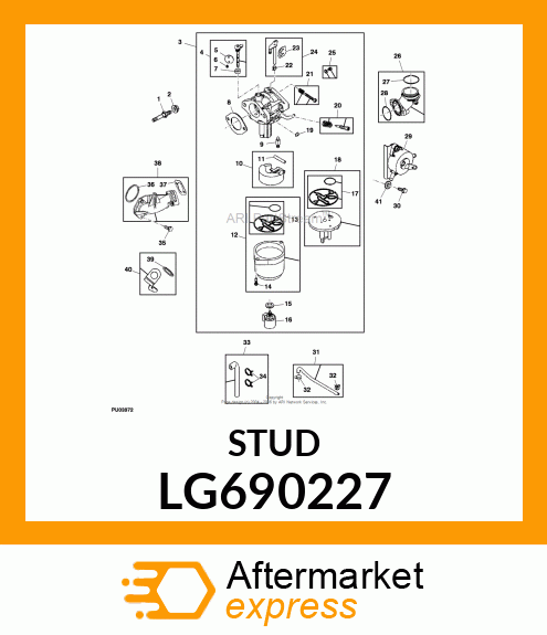 STUD, CARBURETOR MOUNTING LG690227