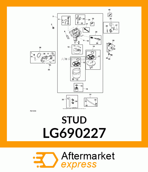 STUD, CARBURETOR MOUNTING LG690227