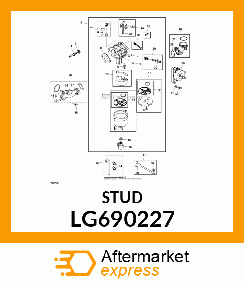 STUD, CARBURETOR MOUNTING LG690227