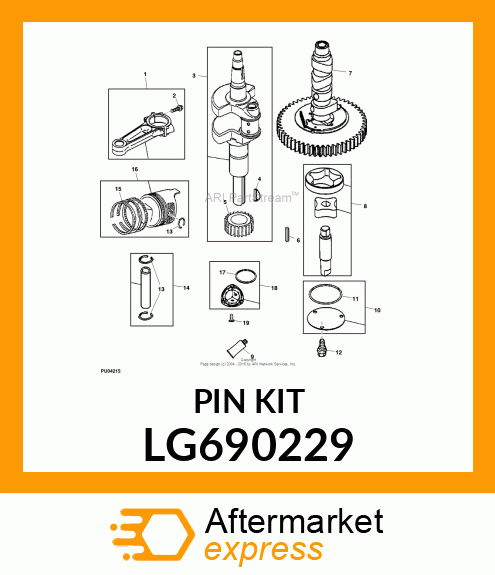 PIN, PISTON (STD) LG690229