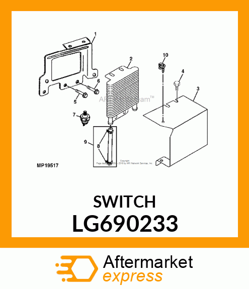 SWITCH, OIL PRESSURE LG690233