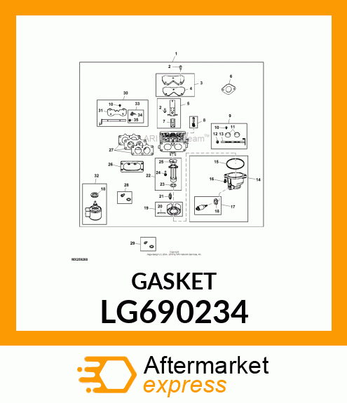 GASKET, PLATE LG690234