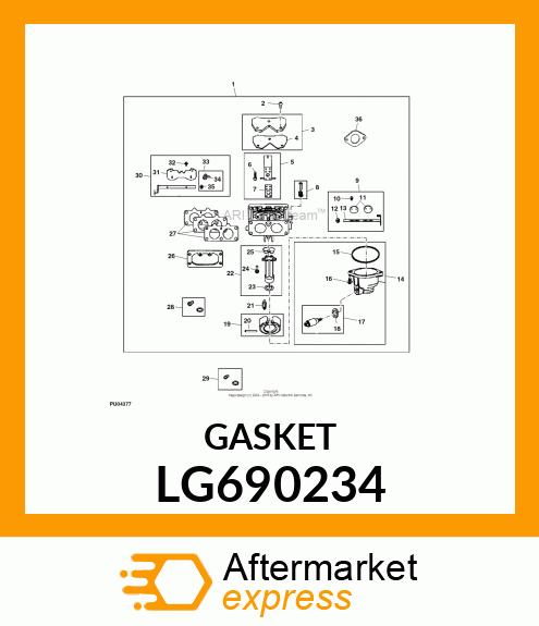 GASKET, PLATE LG690234