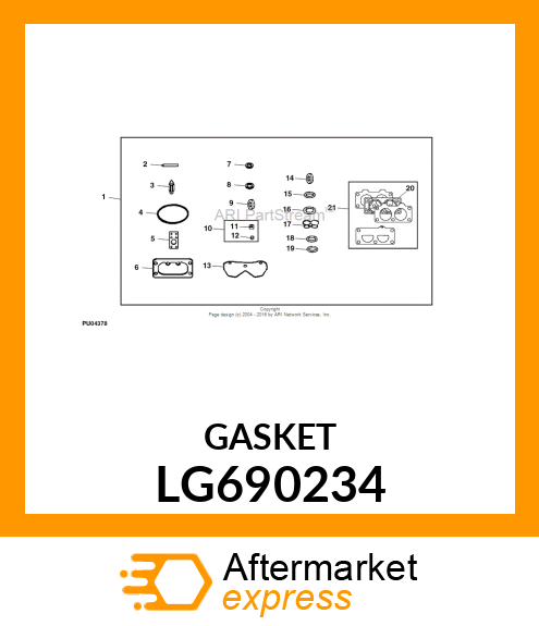 GASKET, PLATE LG690234