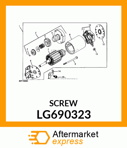 SCREW, HEX FLANGE 3 LG690323