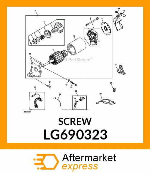 SCREW, HEX FLANGE 3 LG690323