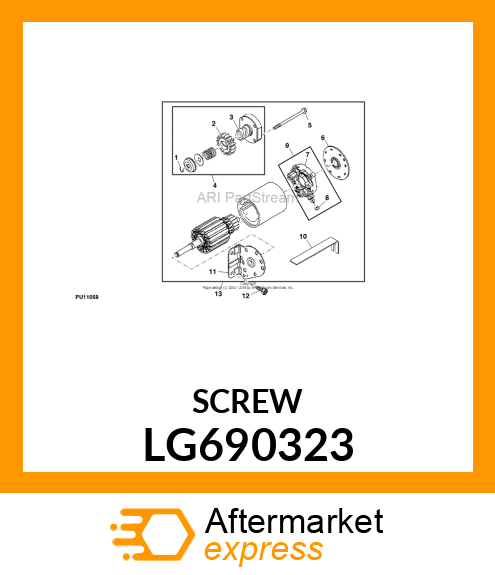 SCREW, HEX FLANGE 3 LG690323