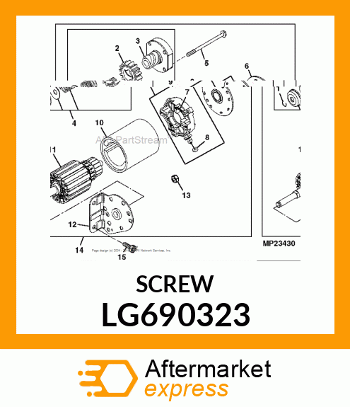 SCREW, HEX FLANGE 3 LG690323