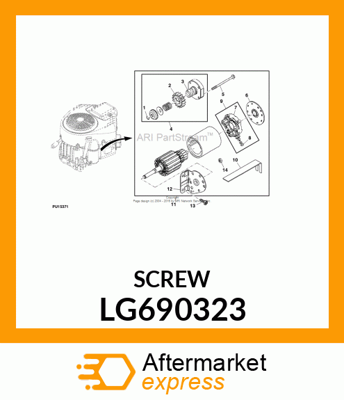 SCREW, HEX FLANGE 3 LG690323